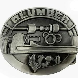 New Plumber Belt Buckle Approximately 3.75"